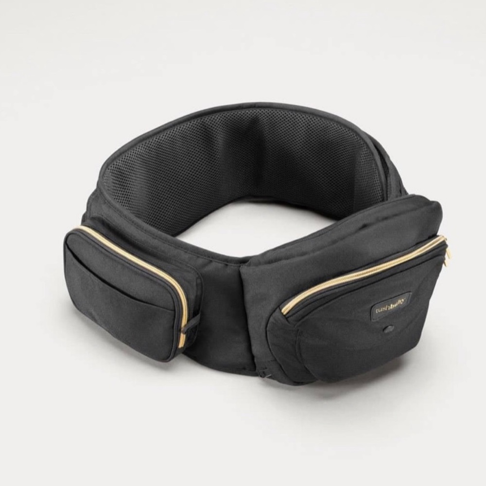 New Tushbaby Hip Carrier Black & Gold